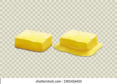 Butter isolated