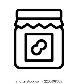 butter jam line icon illustration vector graphic