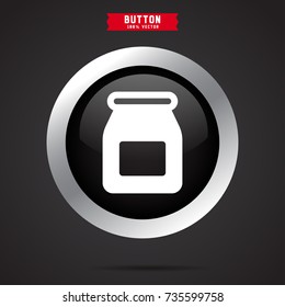 Butter jar icon