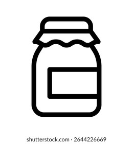 Butter Jar Icon Vector Symbol Design Illustration