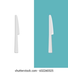 butter knife, flat design vector