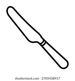 Plantilla de diseño de Vector de icono de cuchillo de mantequilla