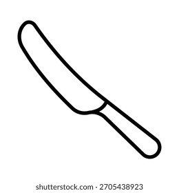 Plantilla de diseño de Vector de icono de cuchillo de mantequilla