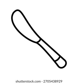 Plantilla de diseño de Vector de icono de cuchillo de mantequilla