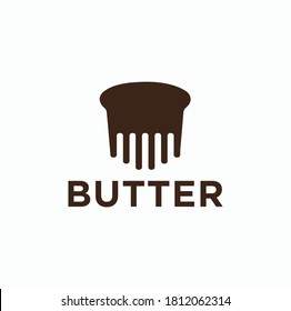 Butter Logo Vector. Simple Icon