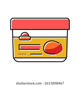butter mango fruit color icon vector. butter mango fruit sign. isolated symbol illustration