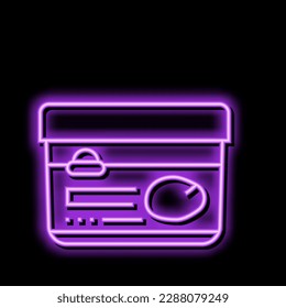 butter mango fruit neon light sign vector. butter mango fruit illustration