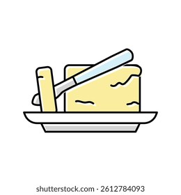 butter milk product dairy color icon vector. butter milk product dairy sign. isolated symbol illustration