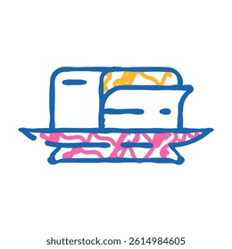 butter milk product doodle icon sketch vector. butter milk product sign. isolated symbol illustration
