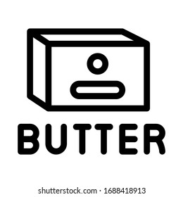 butter product icon vector. butter product sign. isolated contour symbol illustration