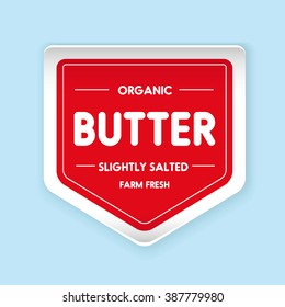 Butter sign vector