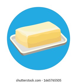 butter simple illustration vector clip art