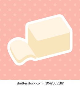 butter sliced Cut butter