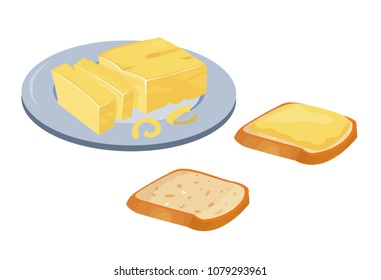 
butter, vector clipart