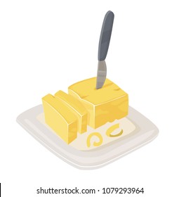 
butter, vector clipart