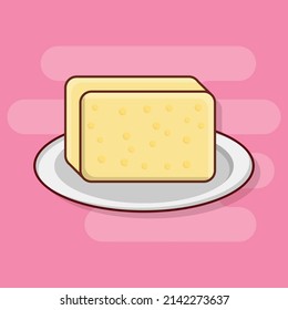 butter Vector illustration on a transparent background.Premium quality symmbols. vector line flat     icon for concept and graphic design.