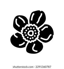 buttercup blossom spring glyph icon vector. buttercup blossom spring sign. isolated symbol illustration