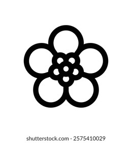 Buttercup. Editable stroke vector icon.