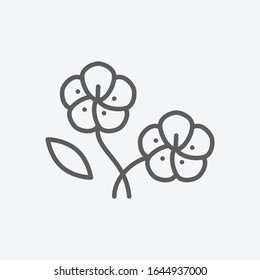 Buttercup icon line symbol. Isolated vector illustration of icon sign concept for your web site mobile app logo UI design.