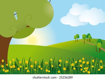 Buttercup scenery