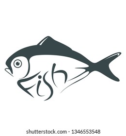 butterfish,vector illustration 