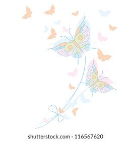 butterflies background