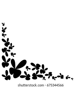 Butterflies for the background of pretty fly on a white background