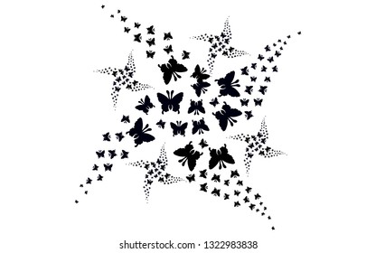 
butterflies black tattoo ornament