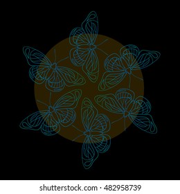 Butterflies in a circle