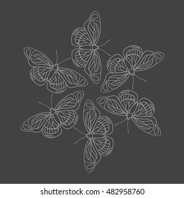 Butterflies in a circle