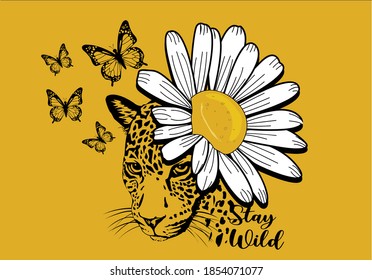 butterflies and daisies positive quote flower design margarita 
mariposa
stationery,mug,t shirt,phone case fashion slogan  style spring summer sticker and etc fashion design leopard head leopard