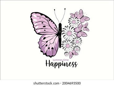 butterflies and daisies positive quote flower design margarita 
mariposa
stationery,mug,t shirt,phone case fashion slogan  style spring summer sticker and etc fashion design