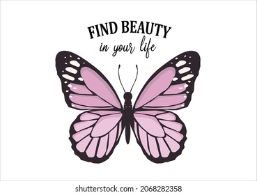 butterflies and daisies positive quote flower design margarita 
mariposa
stationery,mug,t shirt,phone case fashion slogan  style spring summer sticker and etc Tawny Orange Monarch Butterfly