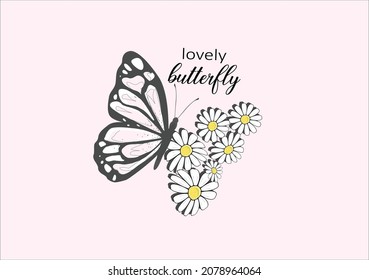 butterflies and daisies positive quote flower design margarita 
mariposa
stationery,mug,t shirt,phone case fashion slogan  style spring summer sticker and etc Tawny Orange Monarch Butterfly
