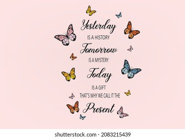 butterflies and daisies positive quote flower design margarita 
mariposa
stationery,mug,t shirt,phone case fashion slogan  style spring summer sticker and etc Tawny Orange Monarch Butterfly