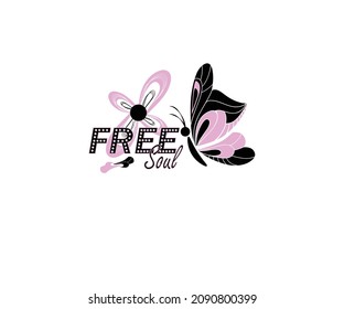 Butterflies daisies positive quote flower design  stationery, mug, t shirt, phone case fashion slogan style spring summer sticker and etc fashion design
