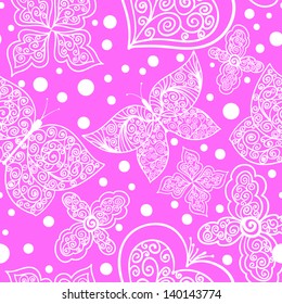 butterflies, decorative pattern