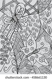 Butterflies with decorative style.