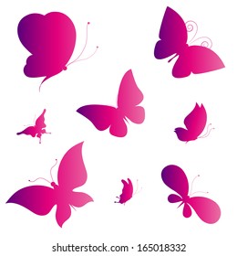 Butterflies Design Stock Vector (Royalty Free) 165018332 | Shutterstock