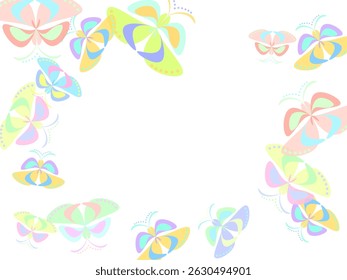 butterflies design Decorative butterflies flying children background.