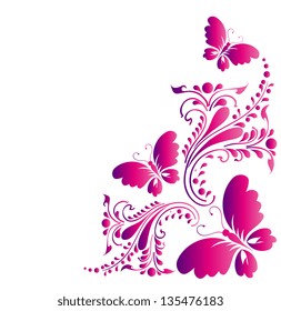 Butterflies Design Stock Vector (Royalty Free) 198310949