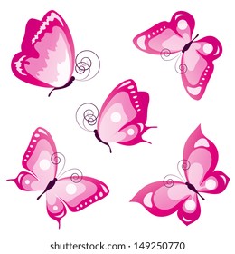 butterflies design vector