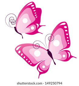 butterflies design vector