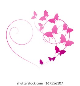 butterflies design vector