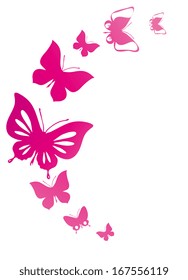 butterflies design vector
