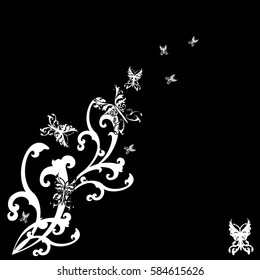 butterflies design vector, popular, la notebooks, banners, wallpapers