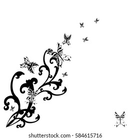 butterflies design vector, popular, la notebooks, banners, wallpapers
