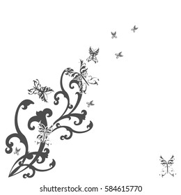 butterflies design vector, popular, la notebooks, banners, wallpapers