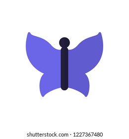 butterflies flat vector icon