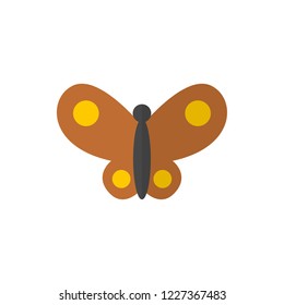 butterflies flat vector icon